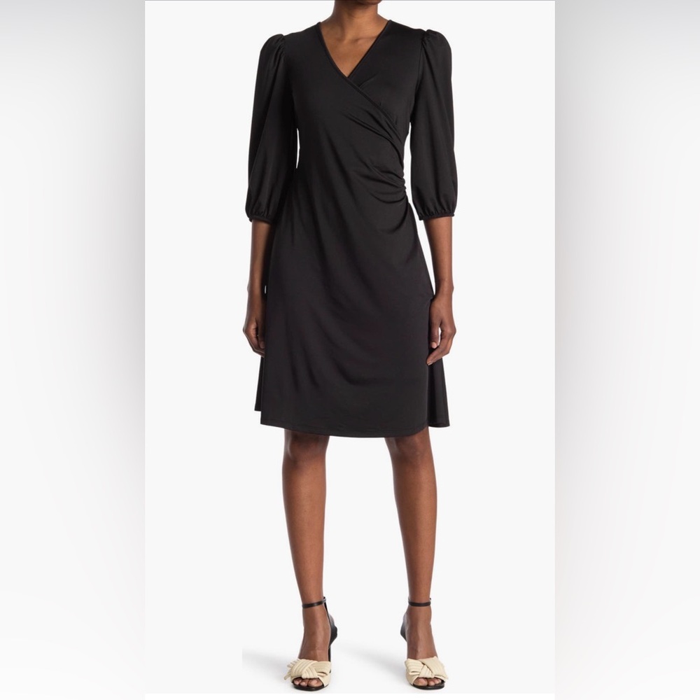 Elegant Black Long Sleeve Dress